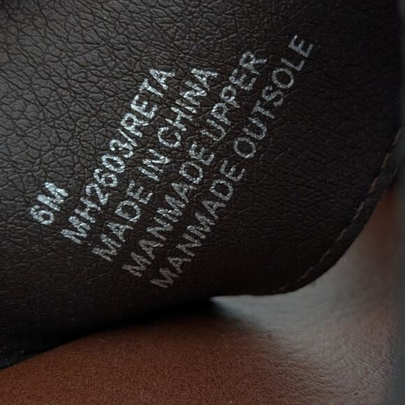 Mia Reta Platform Wedge Slide Sandal Cutouts Women's Brown Size US6 EU37 - Picture 6 of 11